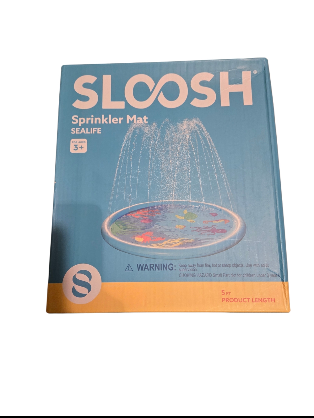 NEW UNOPENED Sloosh Sealife Sprinkler Water Mat 5 Ft Ages 3+